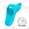 Teaser light blue Vibrador para dedo con carga UBS